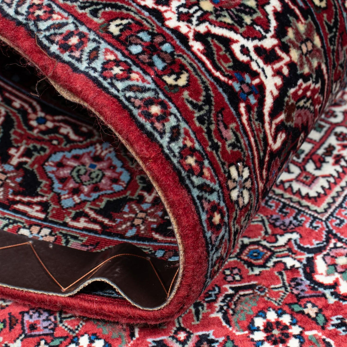 Alfombra persa - Bidjar - 210 x 130 cm - rojo claro