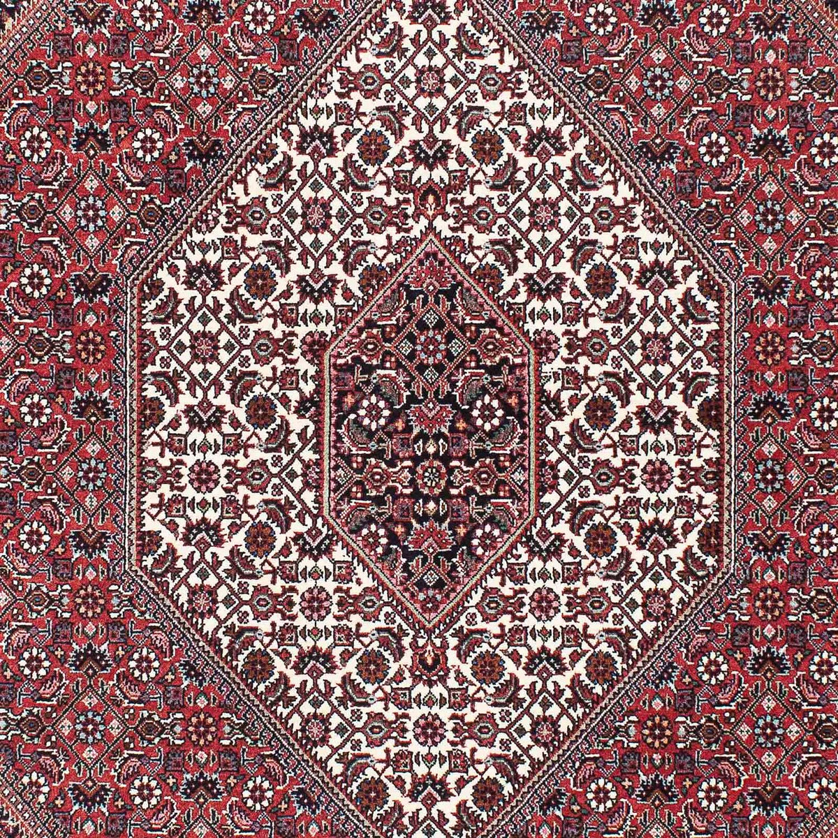 Alfombra persa - Bidjar - 200 x 132 cm - rojo