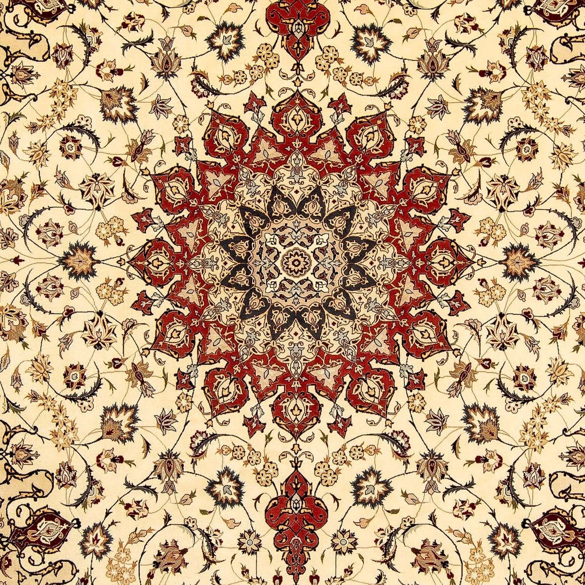 Alfombra Persa - Tabriz - Real - 351 x 252 cm - beige