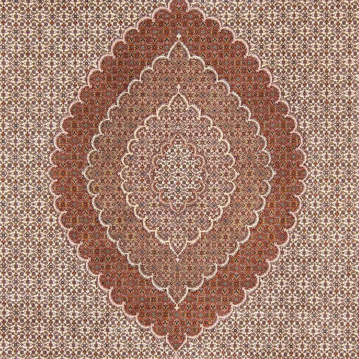 Alfombra persa - Tabriz - 358 x 255 cm - marrón claro