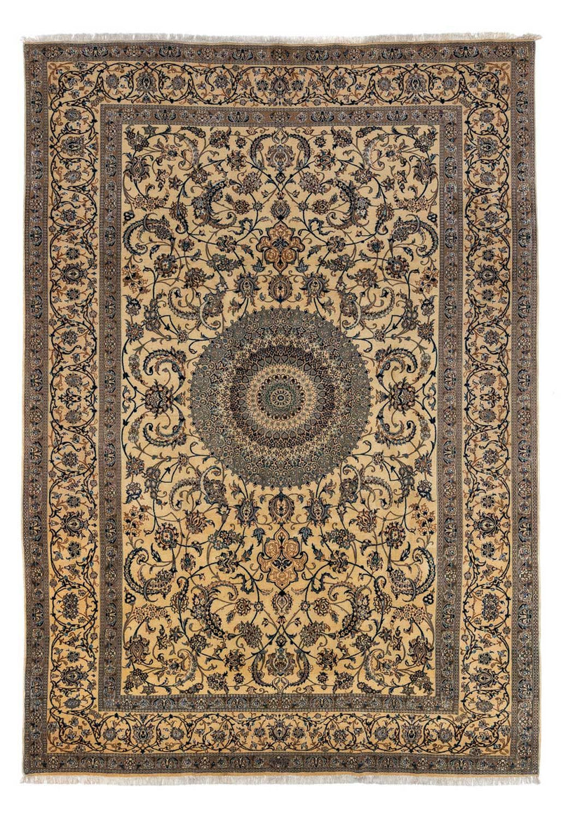 Alfombra Persa - Nain - Prima - 362 x 243 cm - beige oscuro