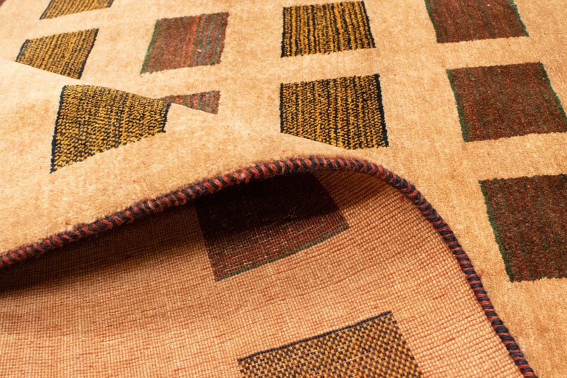 Alfombra Gabbeh - Loribaft Persa - 231 x 173 cm - oro