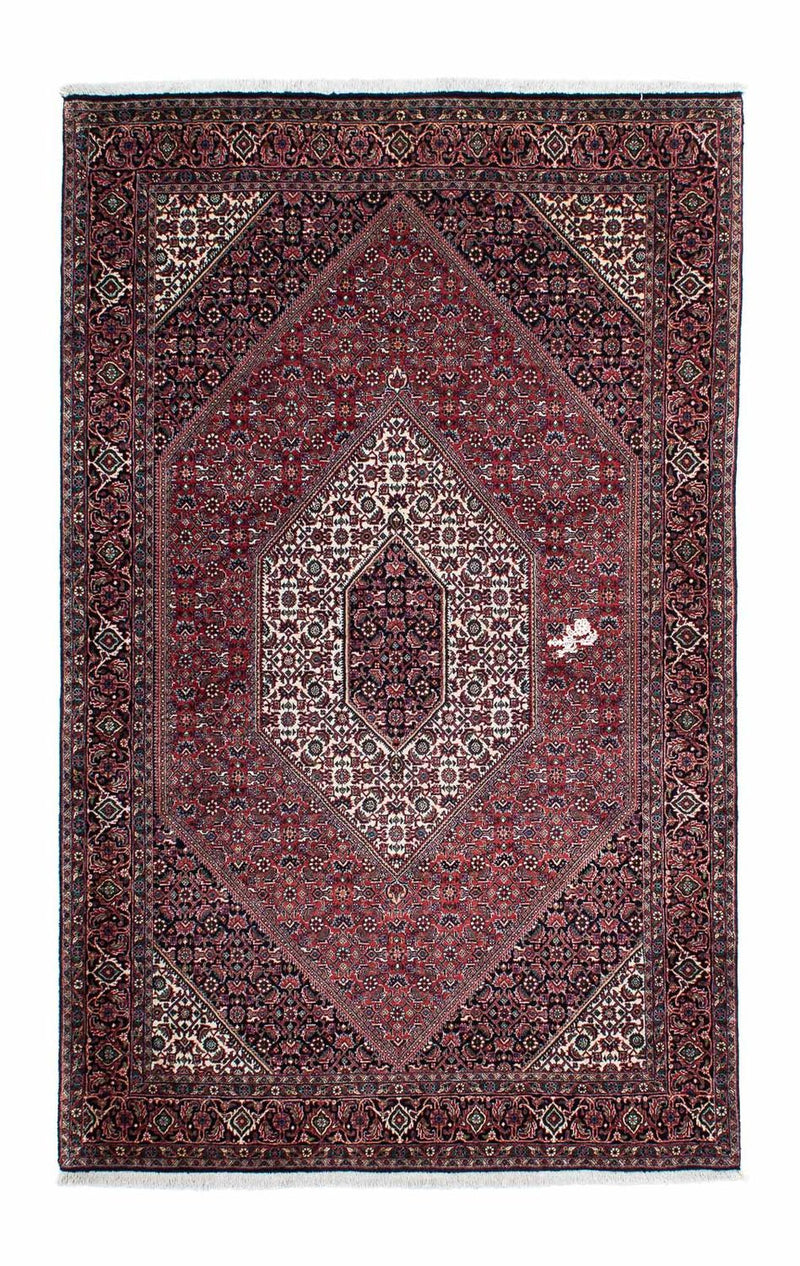 Alfombra persa - Bidjar - 215 x 128 cm - rojo claro