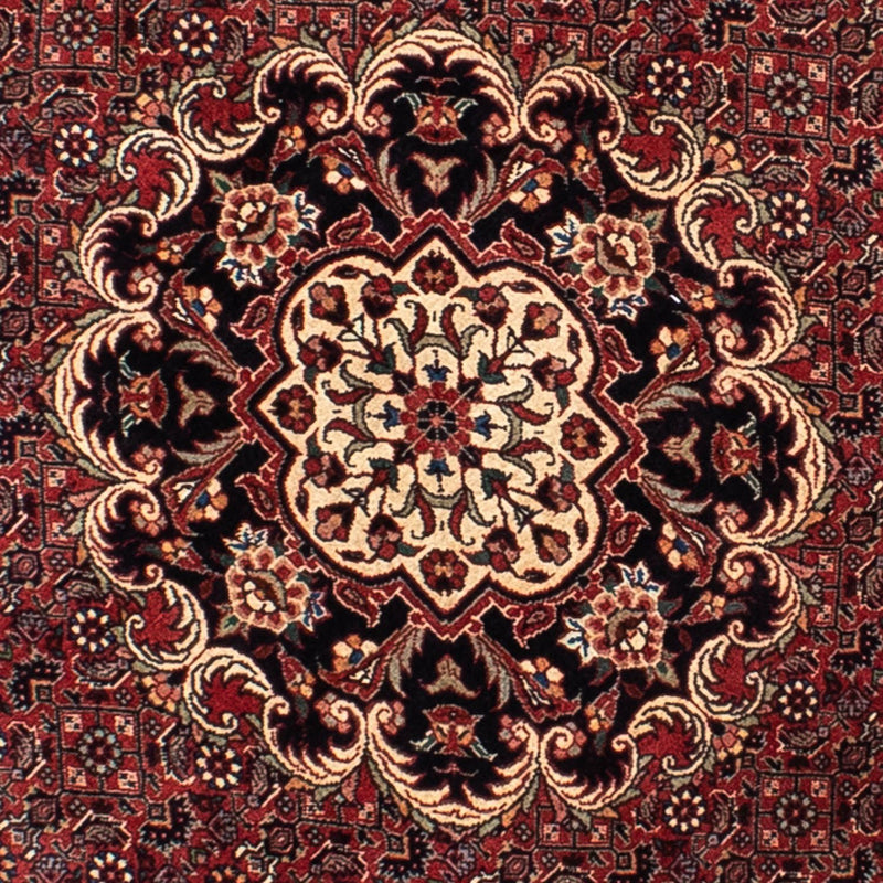 Alfombra persa - Bidjar redondo  - 150 x 150 cm - rojo oscuro