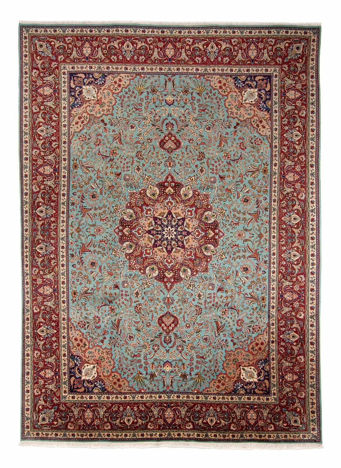 Alfombra Persa - Tabriz - Real - 350 x 248 cm - turquesa