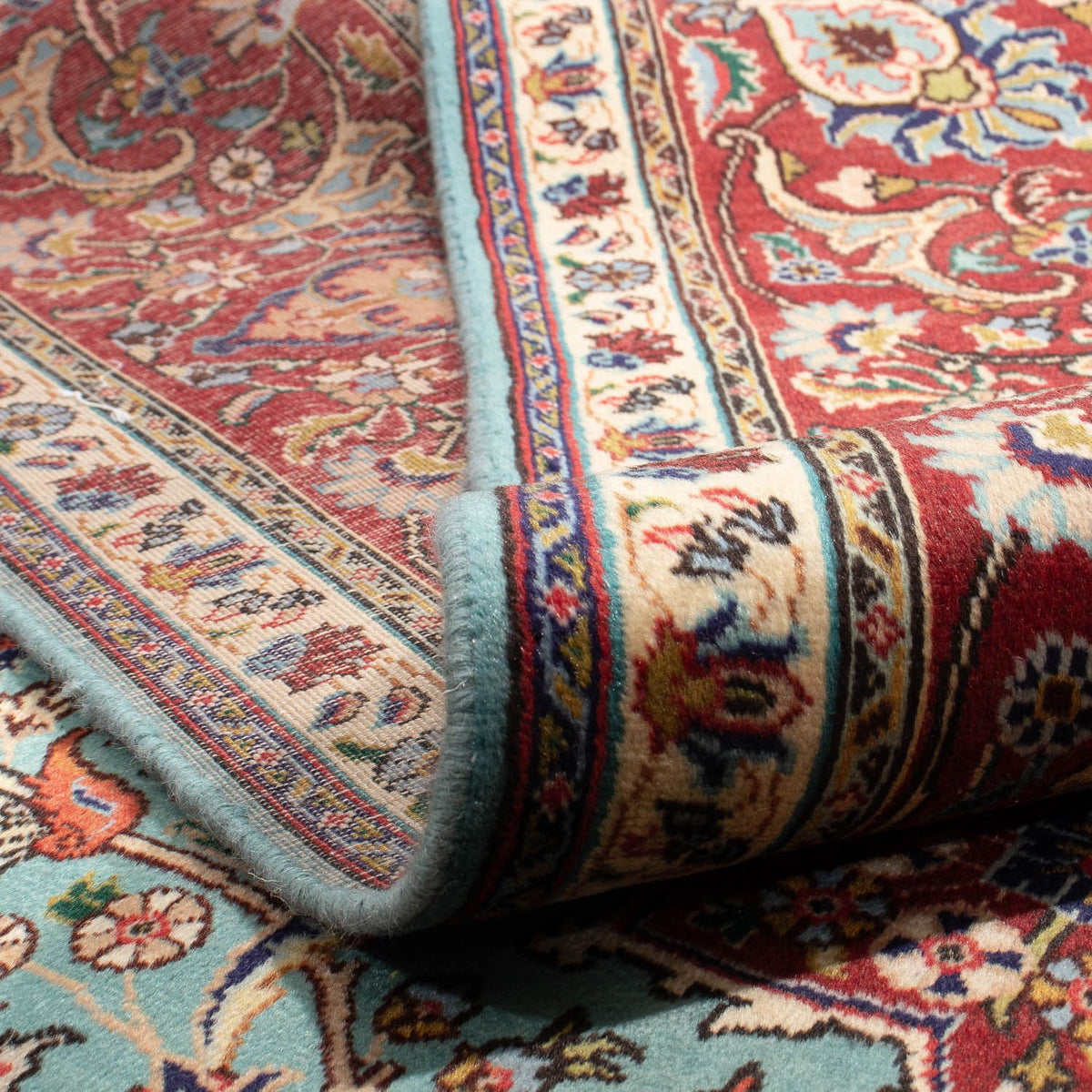 Alfombra Persa - Tabriz - Real - 350 x 248 cm - turquesa