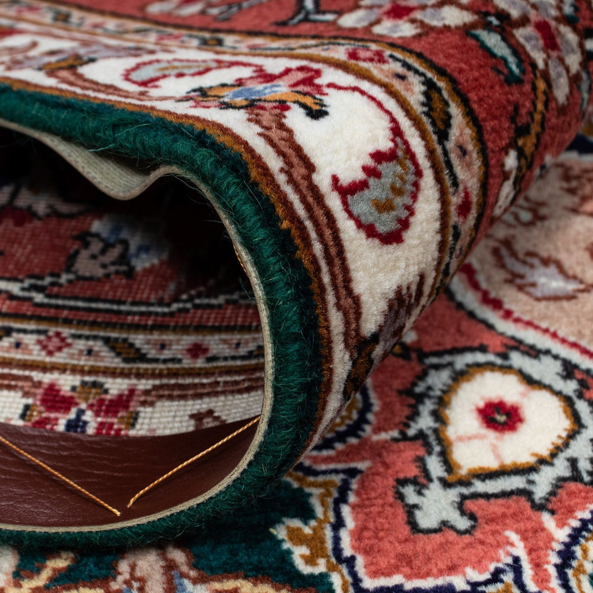 Alfombra Persa - Tabriz - Real - 266 x 192 cm - azul oscuro