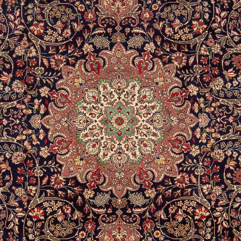 Alfombra Persa - Tabriz - Real - 342 x 246 cm - azul oscuro