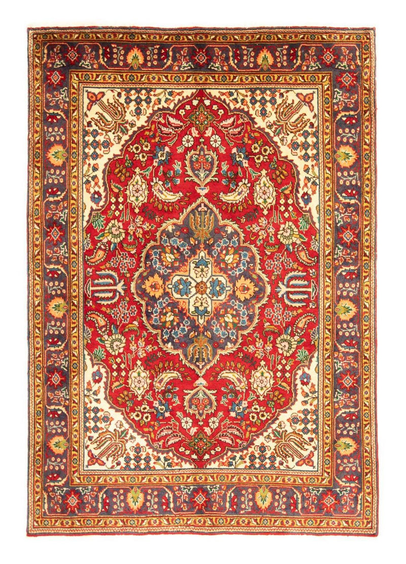 Alfombra Persa - Tabriz - Real - 213 x 149 cm - rojo