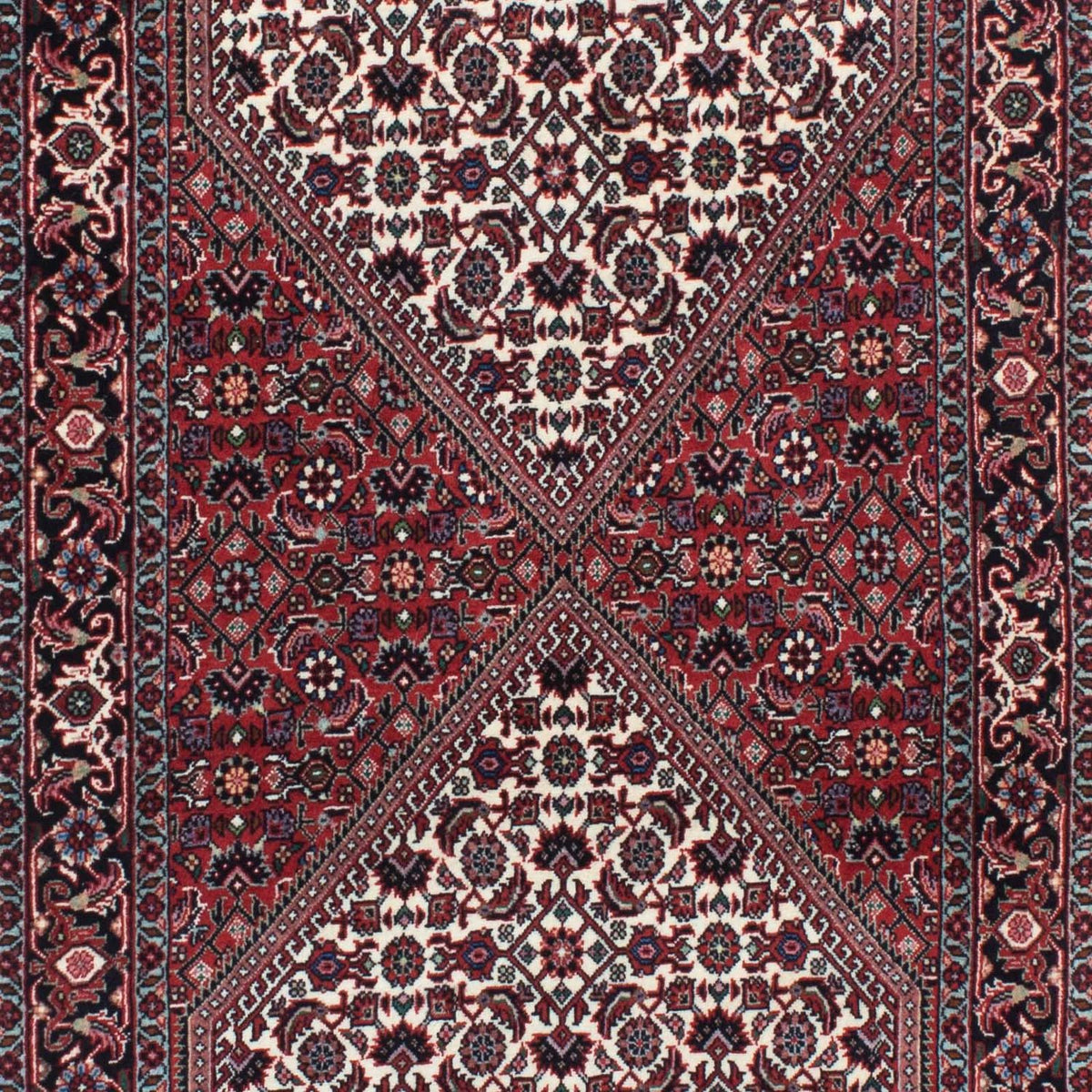 Alfombra de pasillo Alfombra persa - Bidjar - 209 x 75 cm - rojo