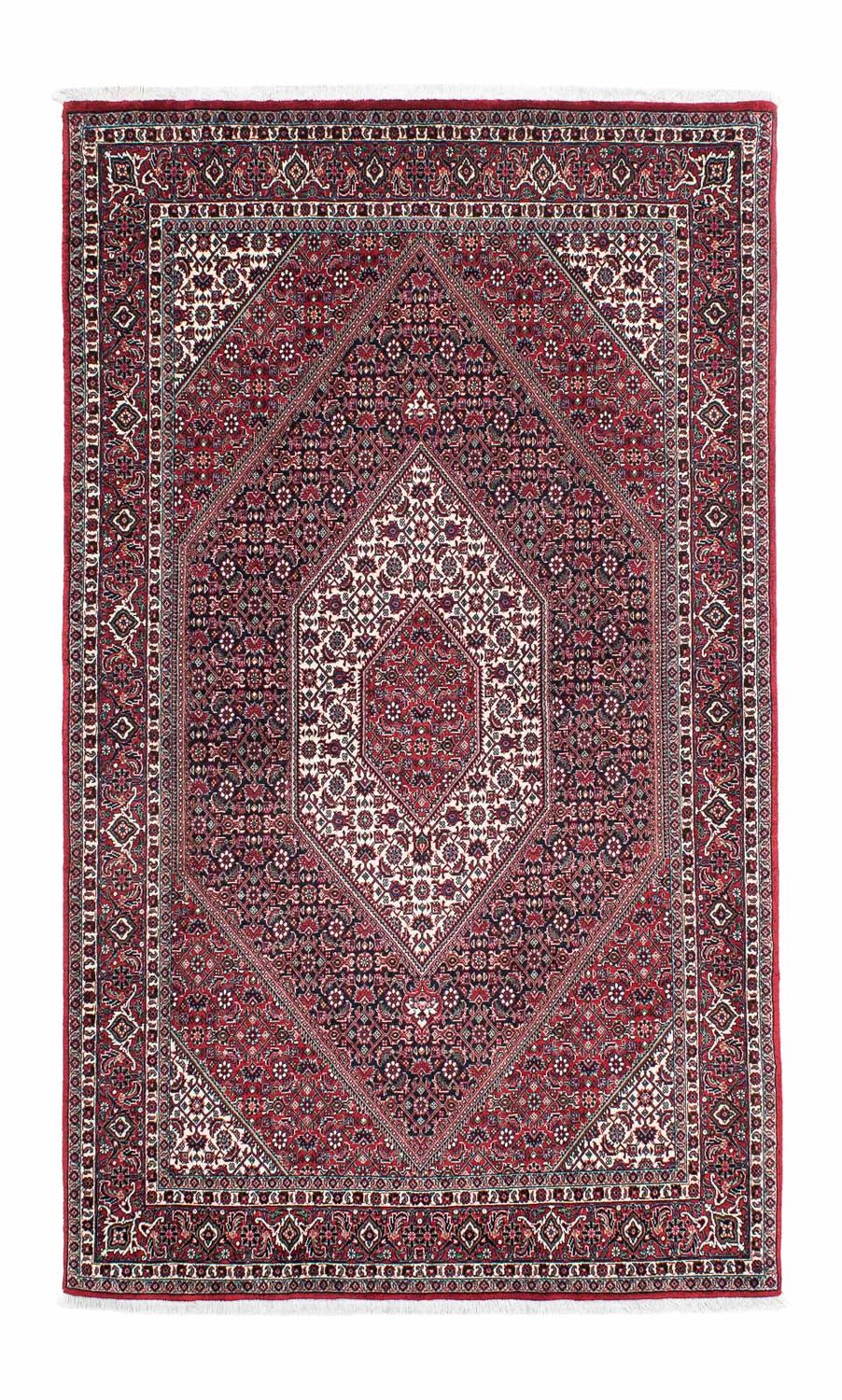 Alfombra persa - Bidjar - 204 x 129 cm - rojo claro