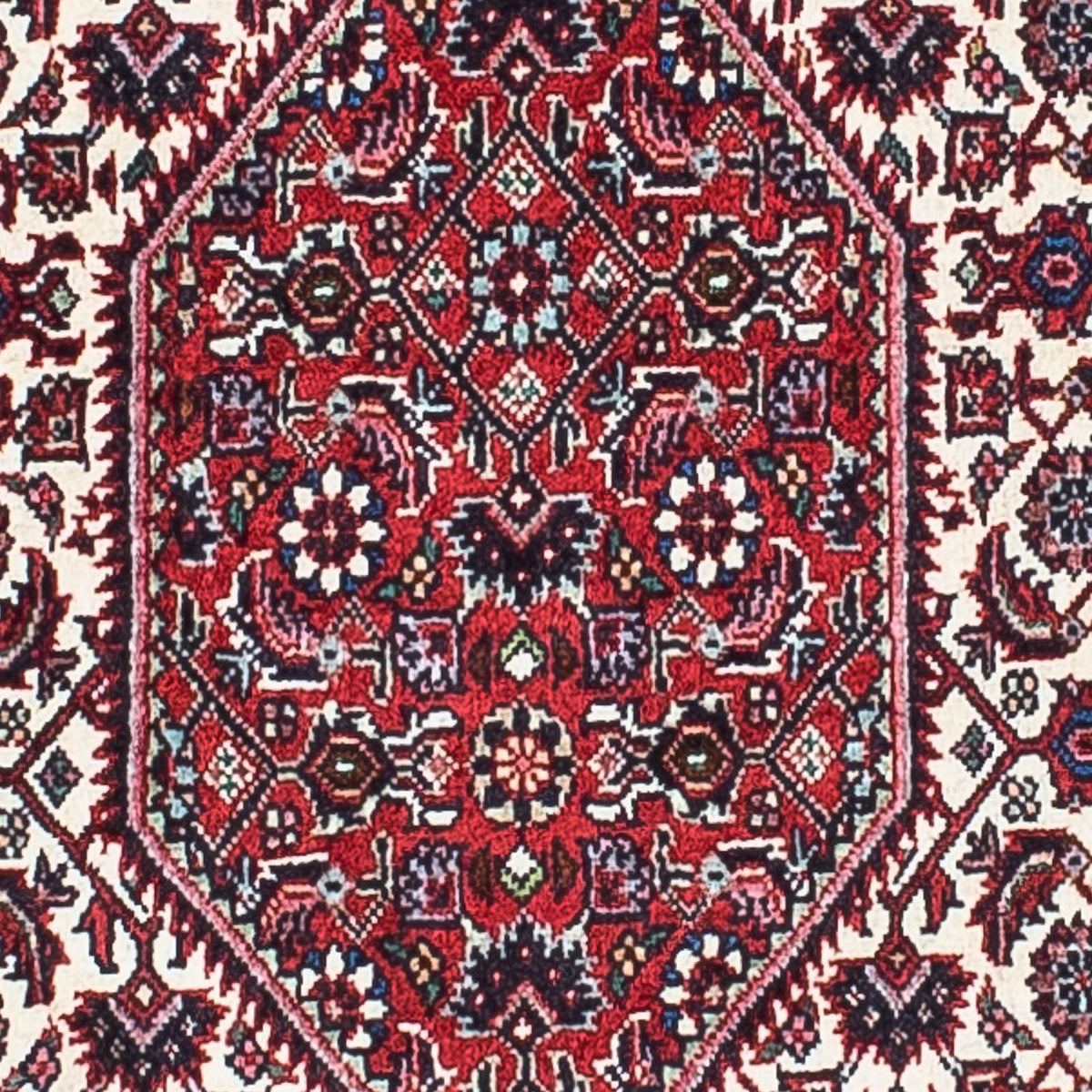 Alfombra persa - Bidjar - 204 x 129 cm - rojo claro