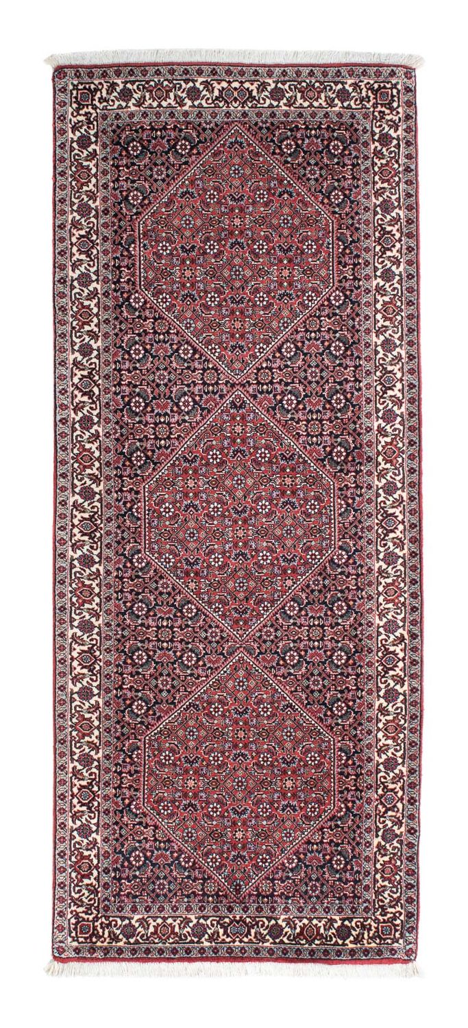 Alfombra de pasillo Alfombra persa - Bidjar - 197 x 72 cm - rojo