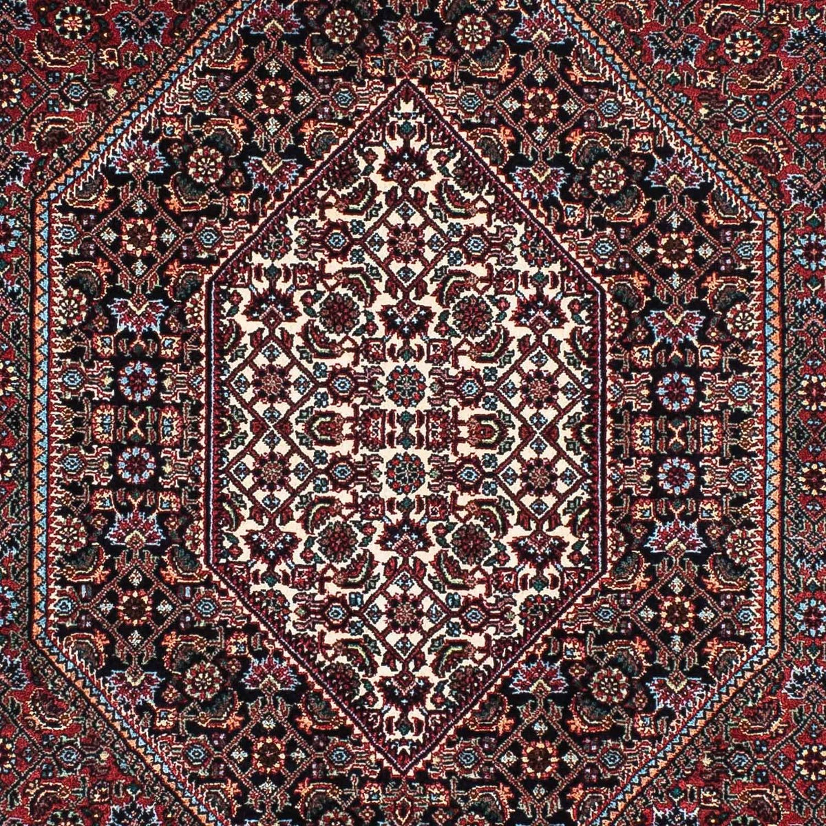 Alfombra de pasillo Alfombra persa - Bidjar - 200 x 99 cm - azul oscuro