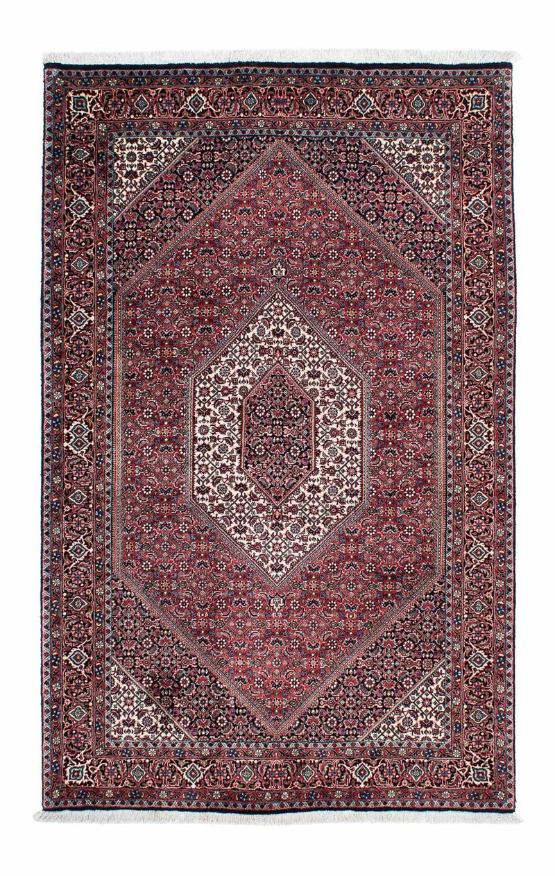 Alfombra persa - Bidjar - 200 x 130 cm - rojo claro