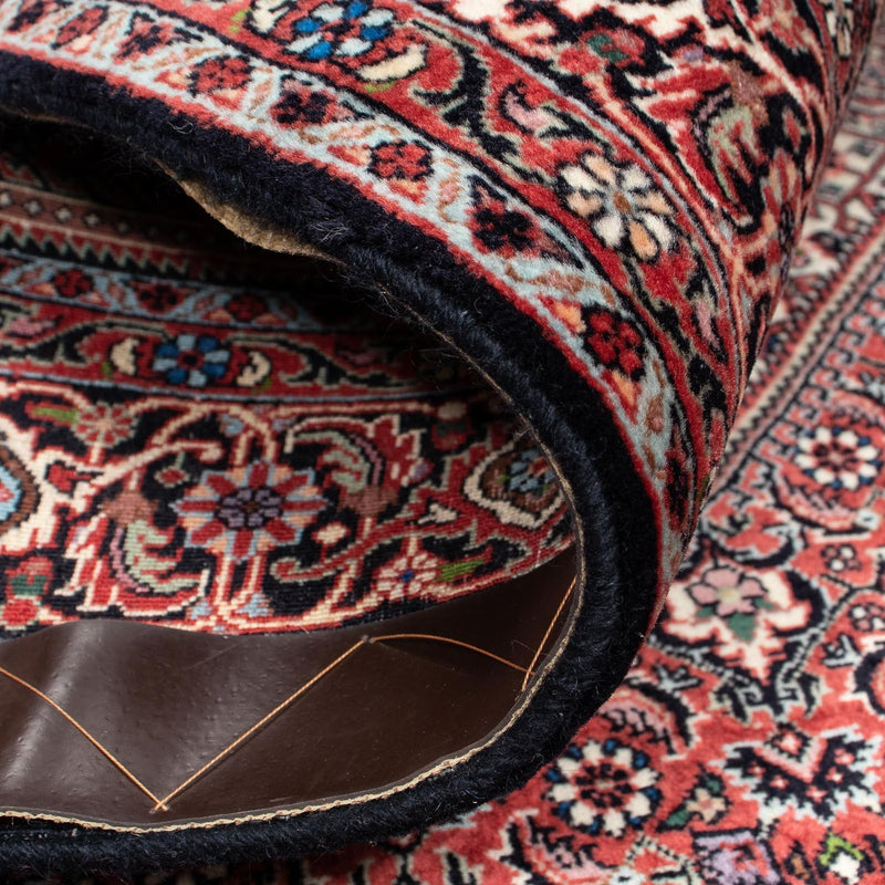 Alfombra persa - Bidjar - 200 x 130 cm - rojo claro