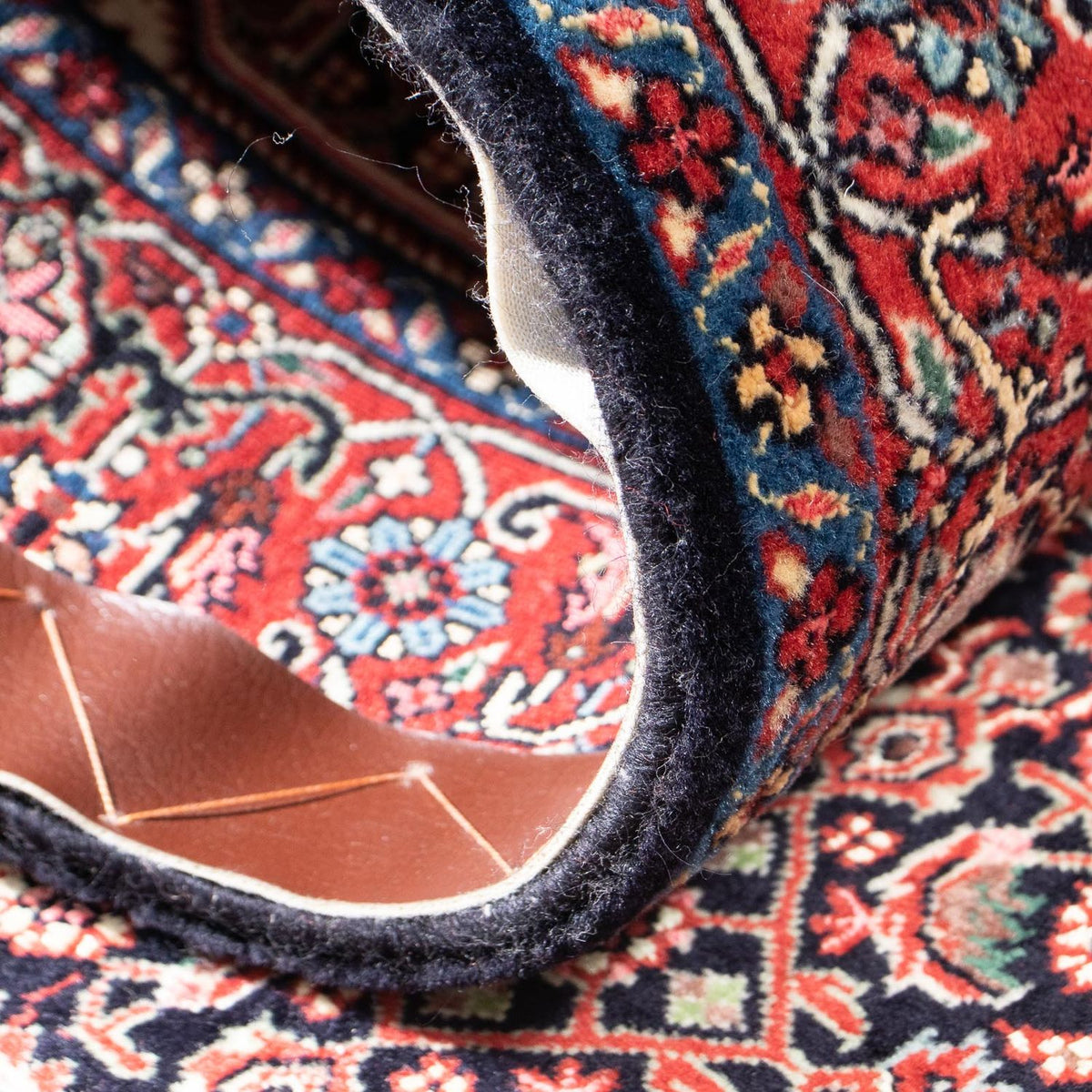 Alfombra de pasillo Alfombra persa - Bidjar - 300 x 84 cm - azul oscuro