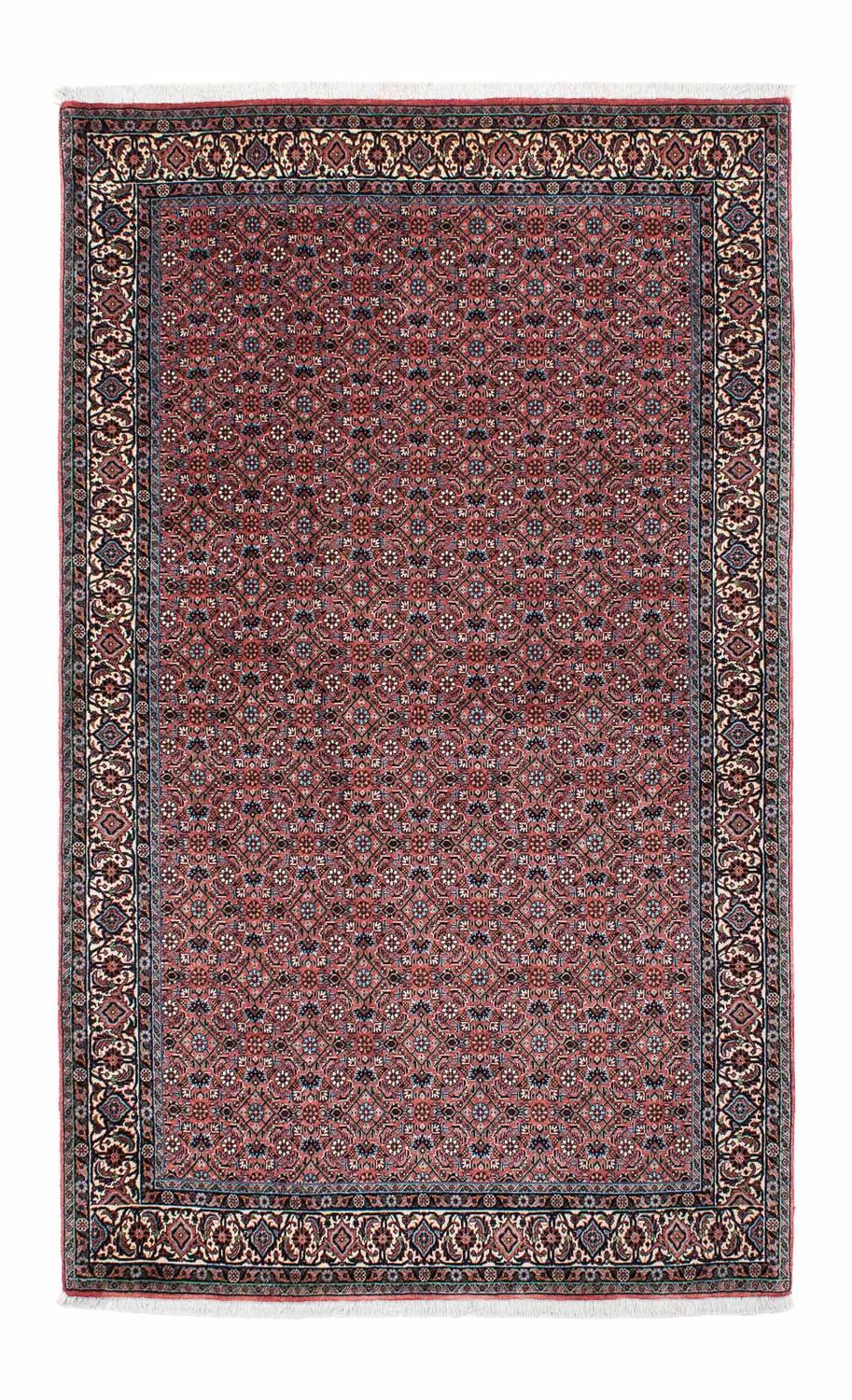 Alfombra persa - Bidjar - 210 x 132 cm - rojo claro