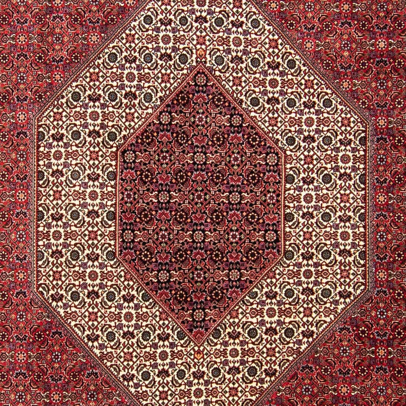 Alfombra persa - Bidjar - 304 x 255 cm - rojo oscuro