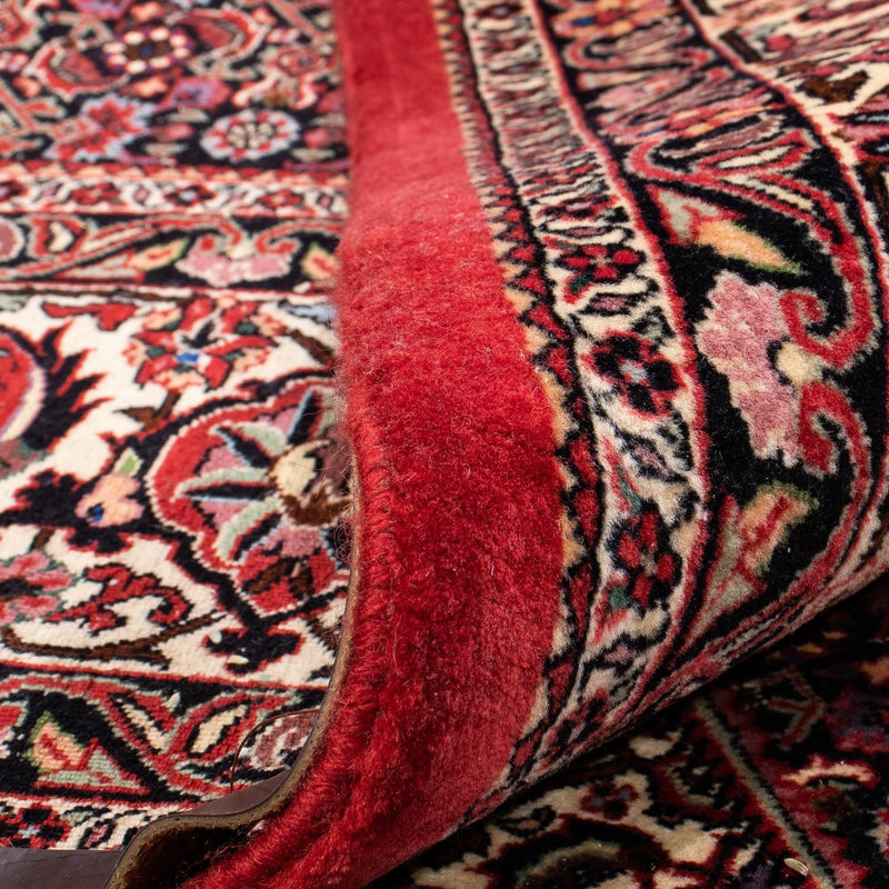 Alfombra persa - Bidjar - 304 x 255 cm - rojo oscuro