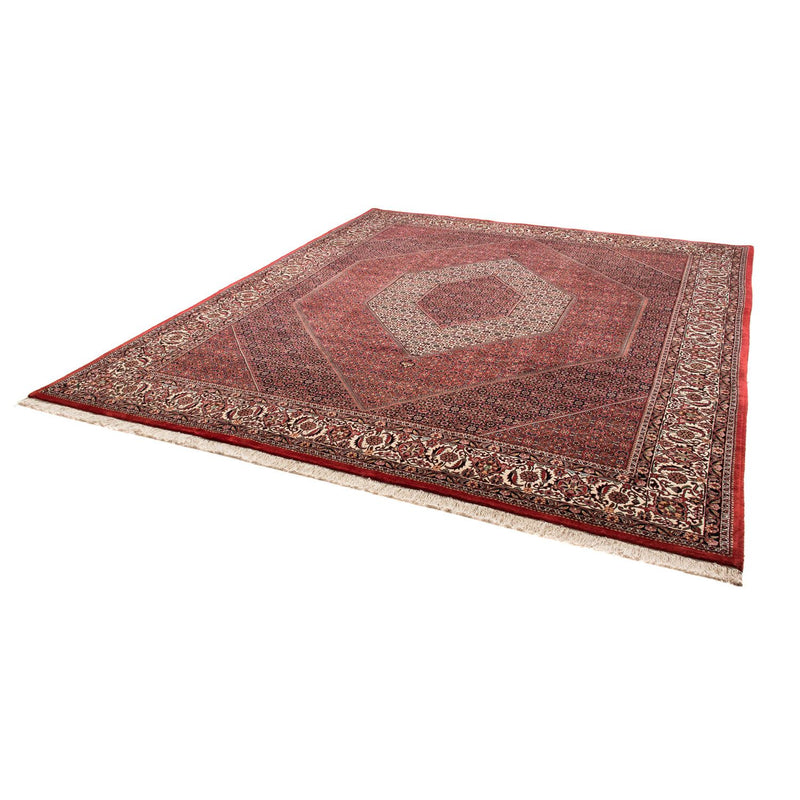 Alfombra persa - Bidjar - 304 x 255 cm - rojo oscuro