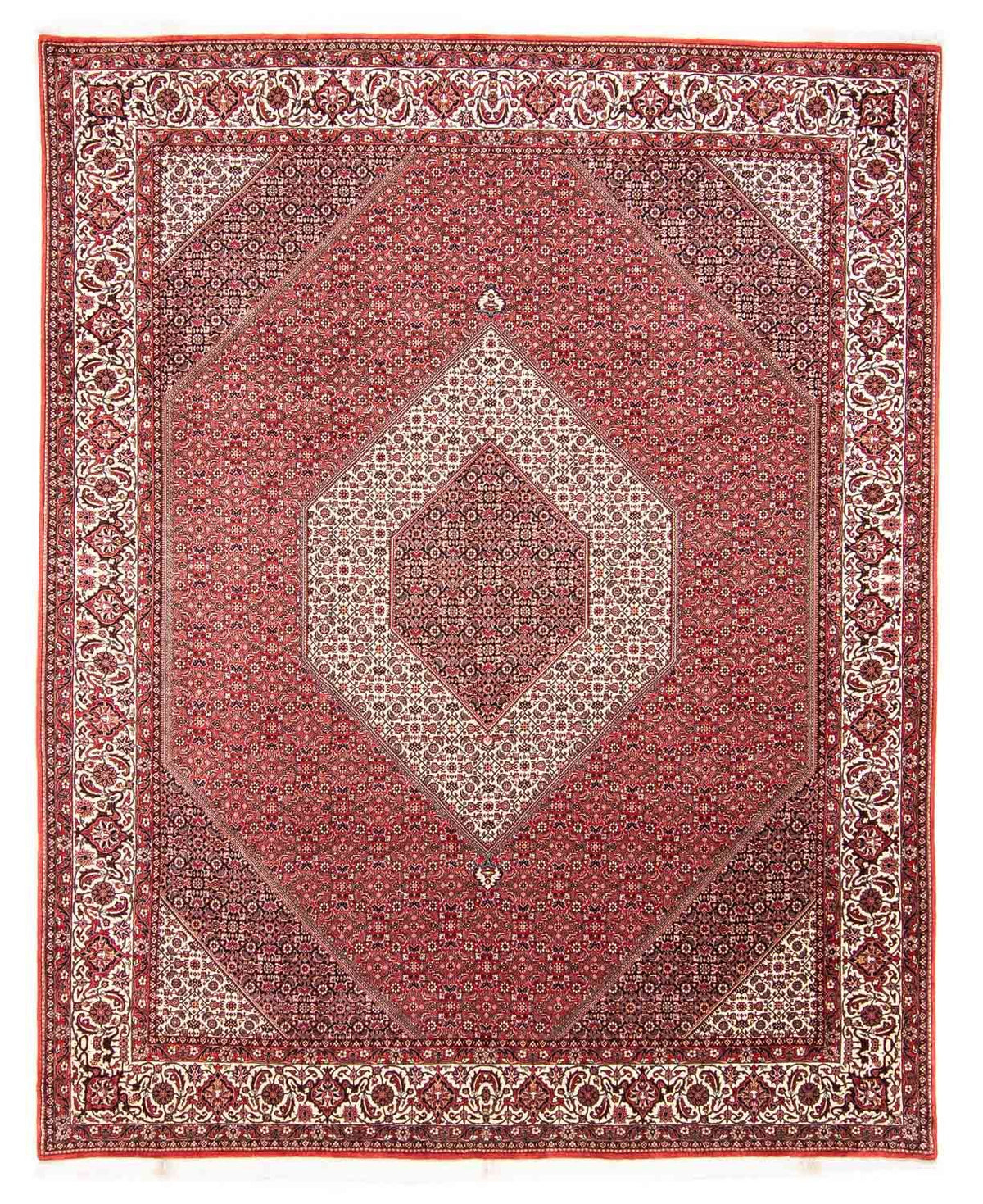Alfombra persa - Bidjar - 312 x 256 cm - rojo claro