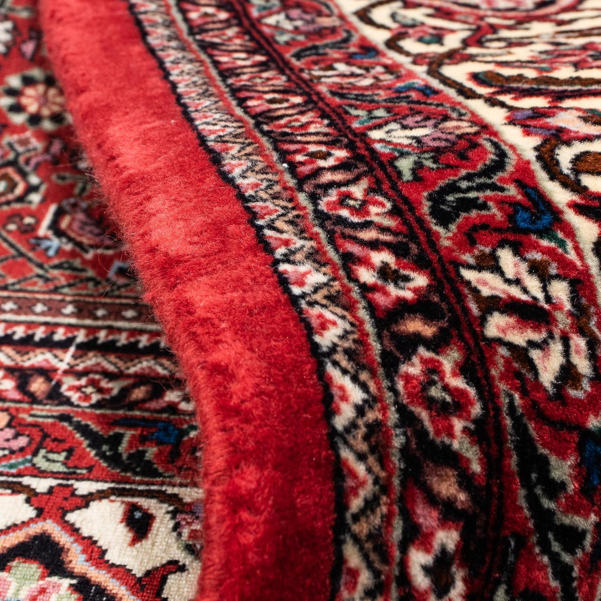 Alfombra persa - Bidjar - 240 x 168 cm - rojo oscuro
