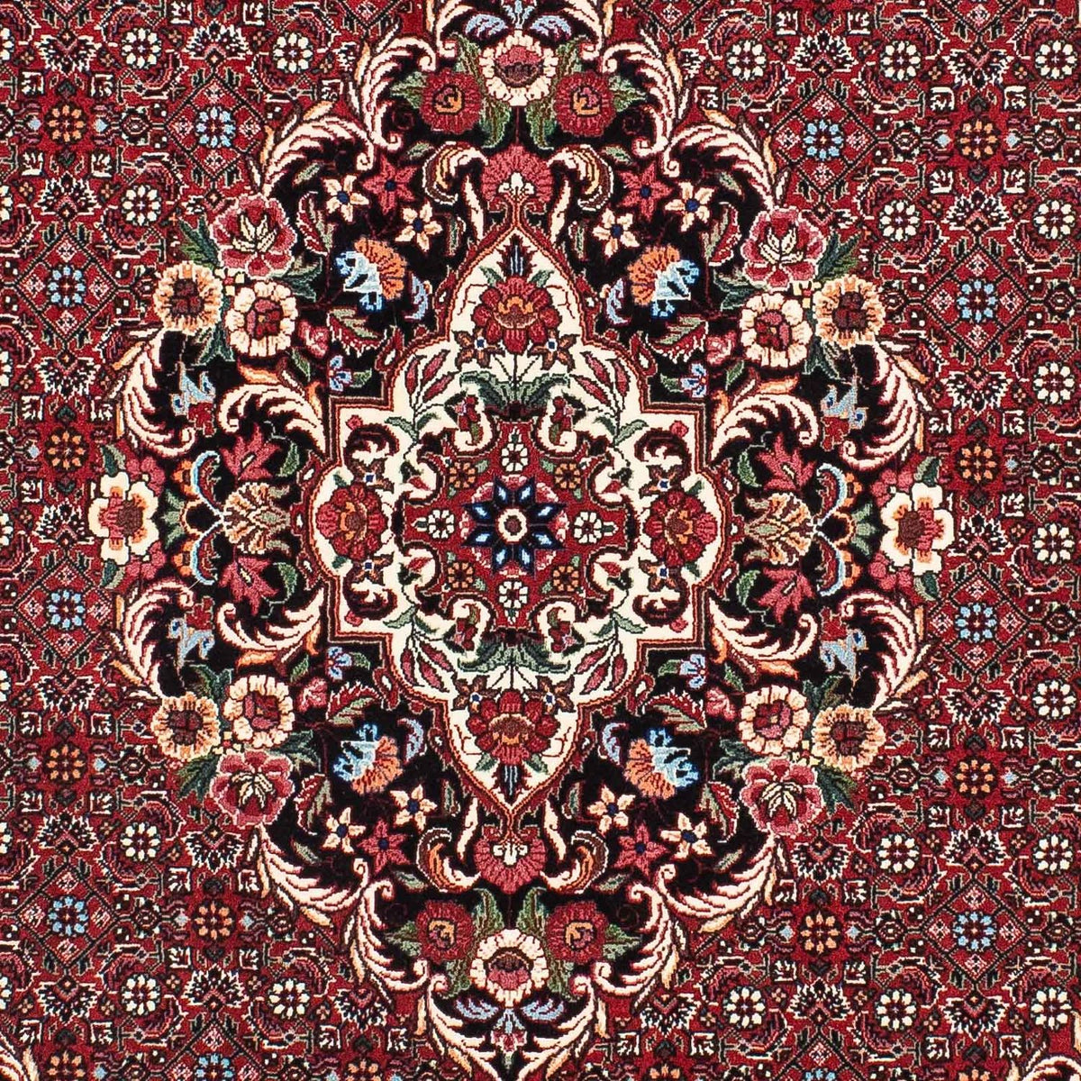 Alfombra persa - Bidjar - 182 x 130 cm - rojo