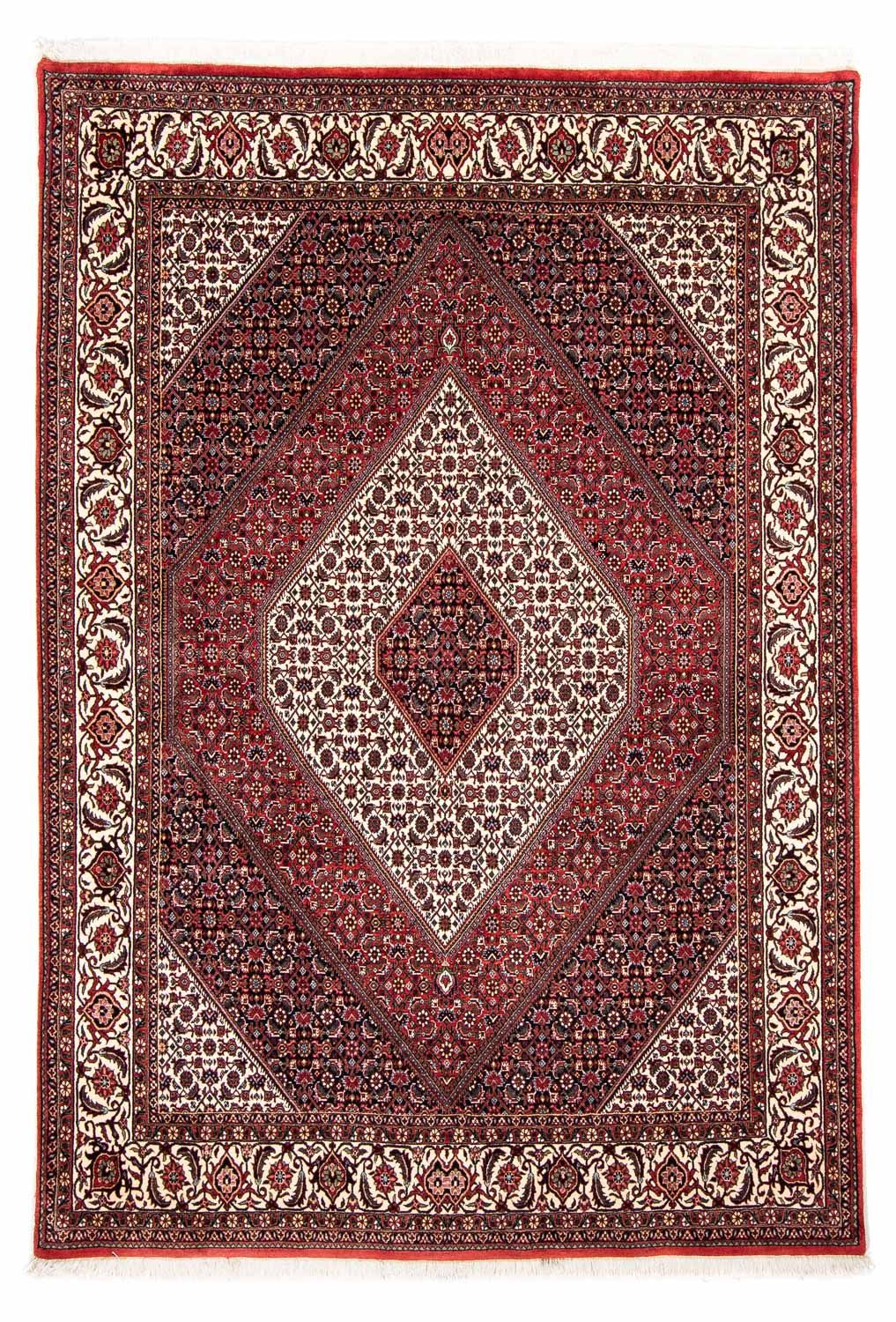 Alfombra persa - Bidjar - 236 x 172 cm - rojo oscuro