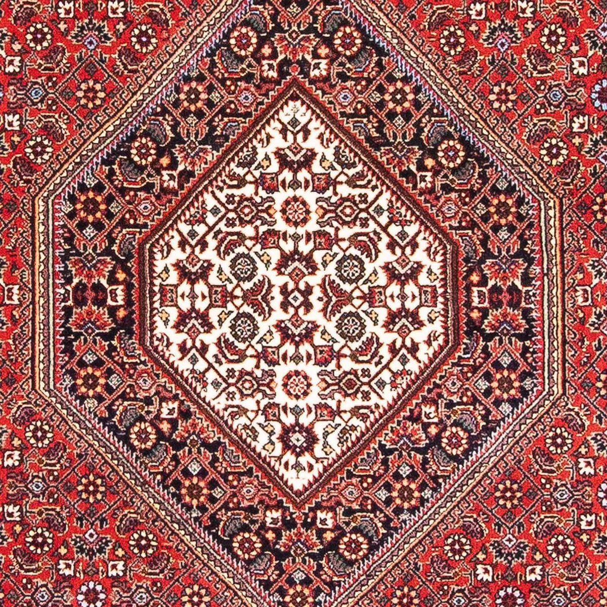 Alfombra persa - Bidjar - 173 x 112 cm - rojo