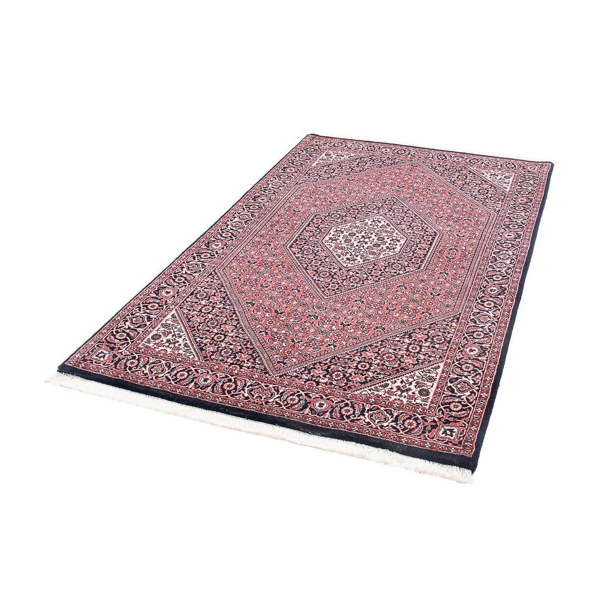 Alfombra persa - Bidjar - 185 x 111 cm - rojo claro