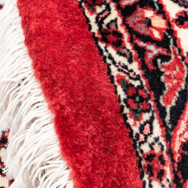 Alfombra persa - Bidjar redondo  - 155 x 155 cm - rojo oscuro