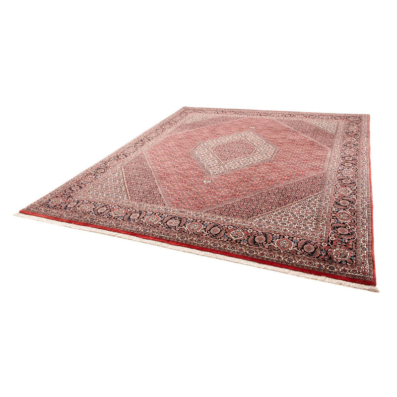 Alfombra persa - Bidjar - 305 x 253 cm - rojo oscuro