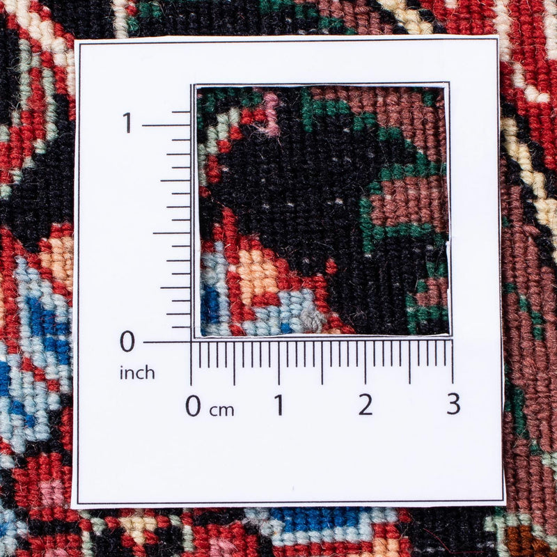 Alfombra persa - Bidjar - 305 x 253 cm - rojo oscuro