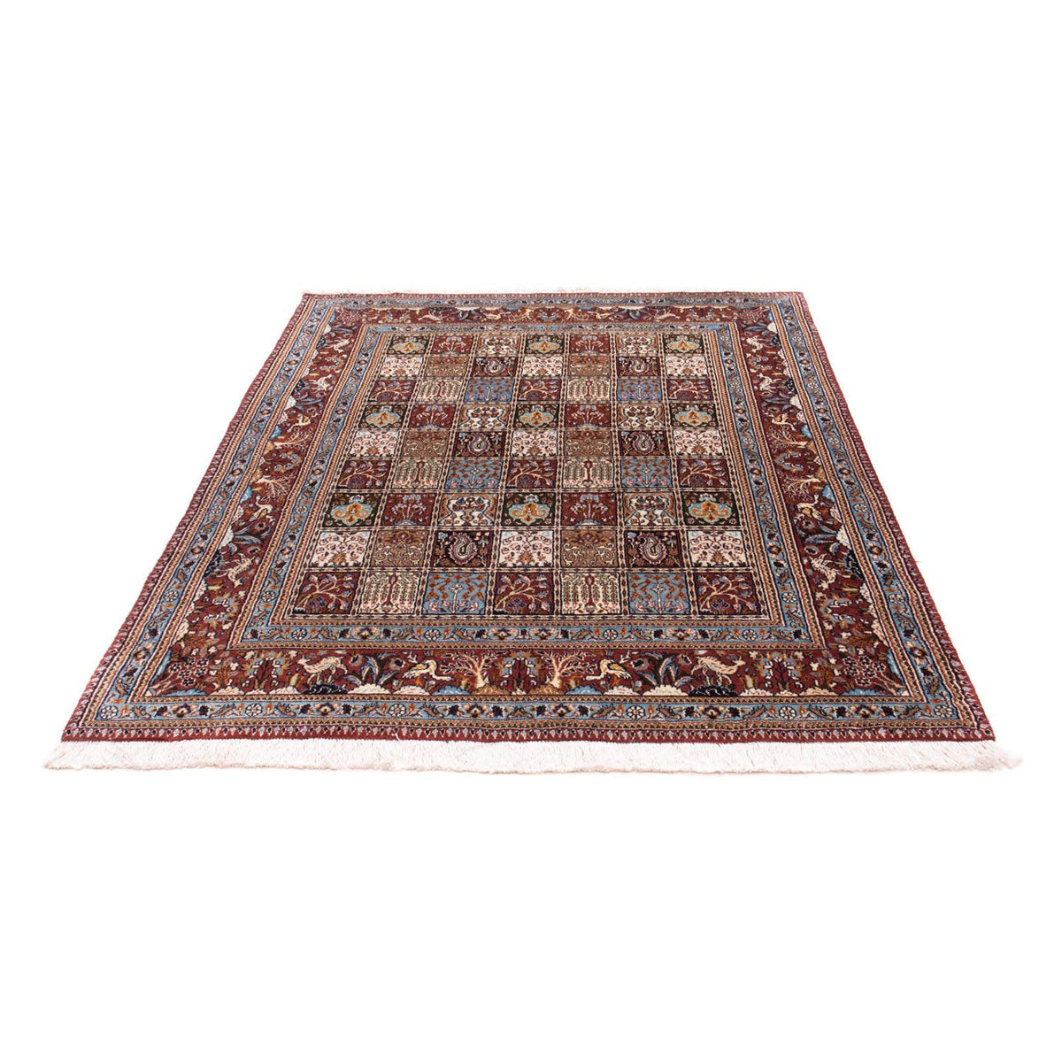 Alfombra persa - Clásica - 194 x 147 cm - rojo oscuro