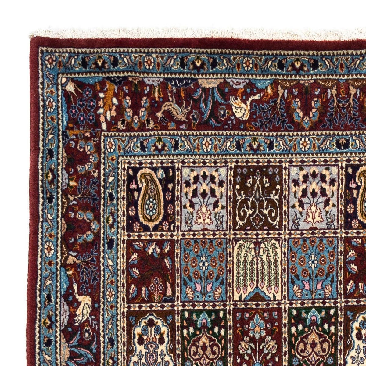 Alfombra persa - Clásica - 242 x 165 cm - rojo oscuro