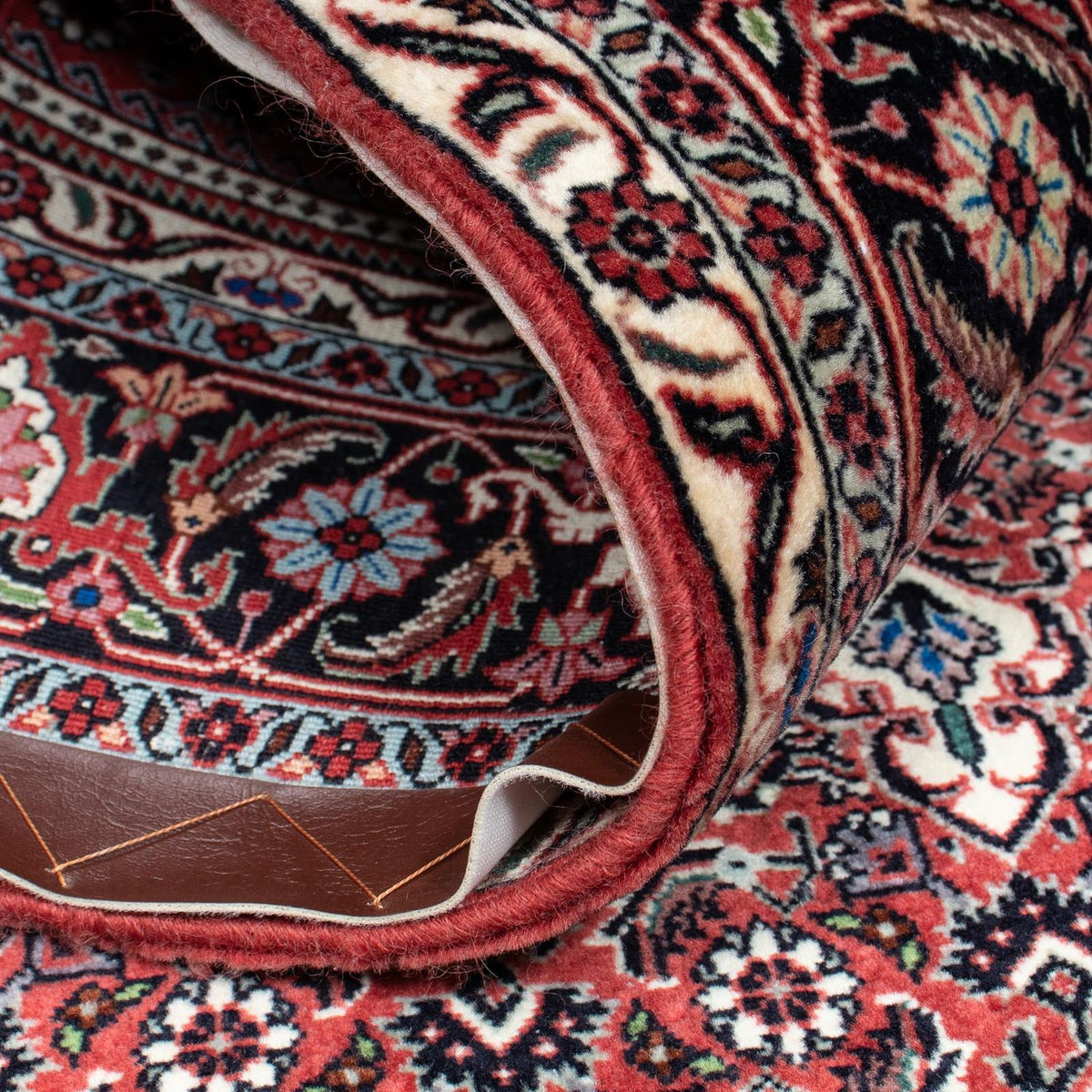 Alfombra persa - Bidjar - 217 x 131 cm - rojo claro