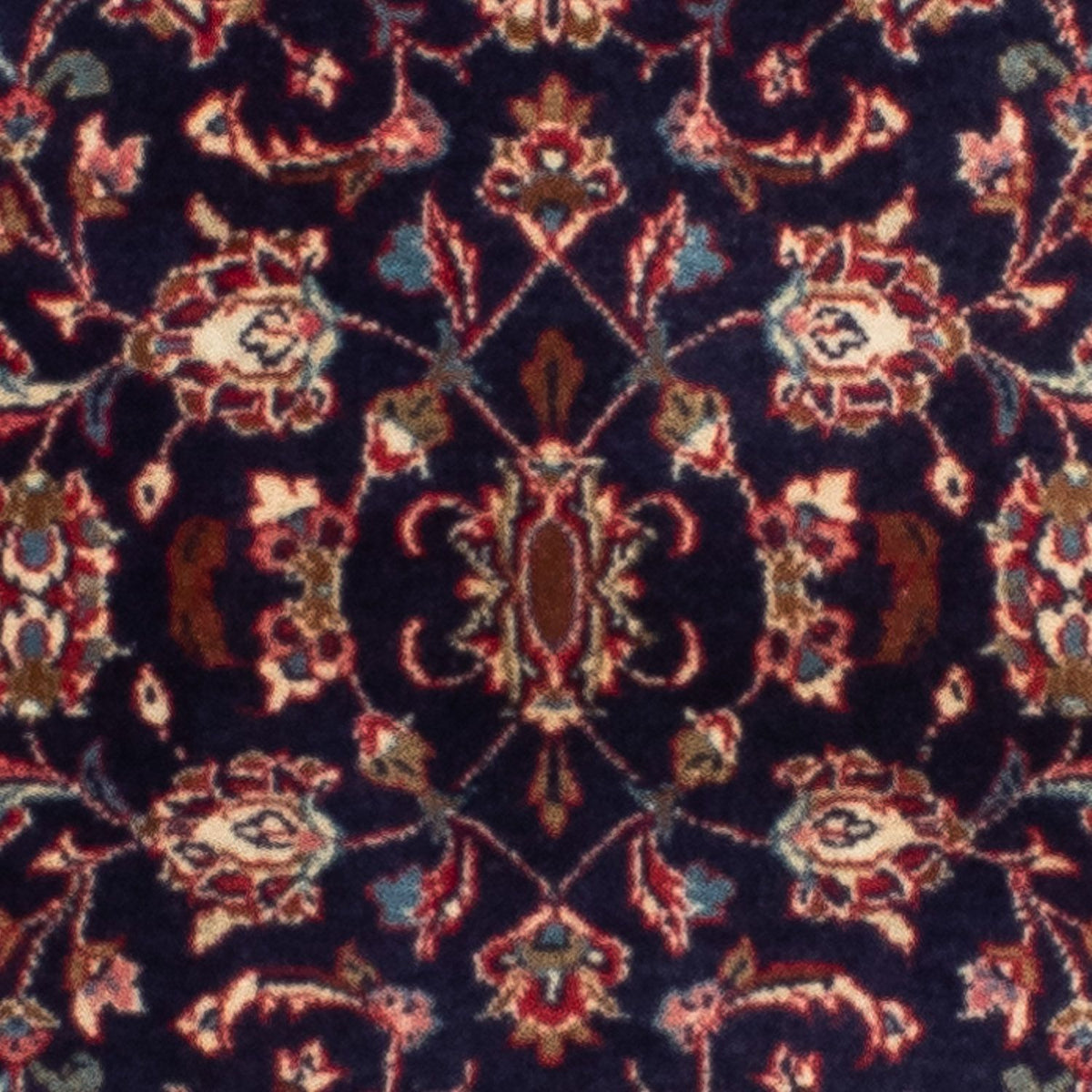 Alfombra de pasillo Alfombra persa - Keshan - 266 x 68 cm - azul oscuro