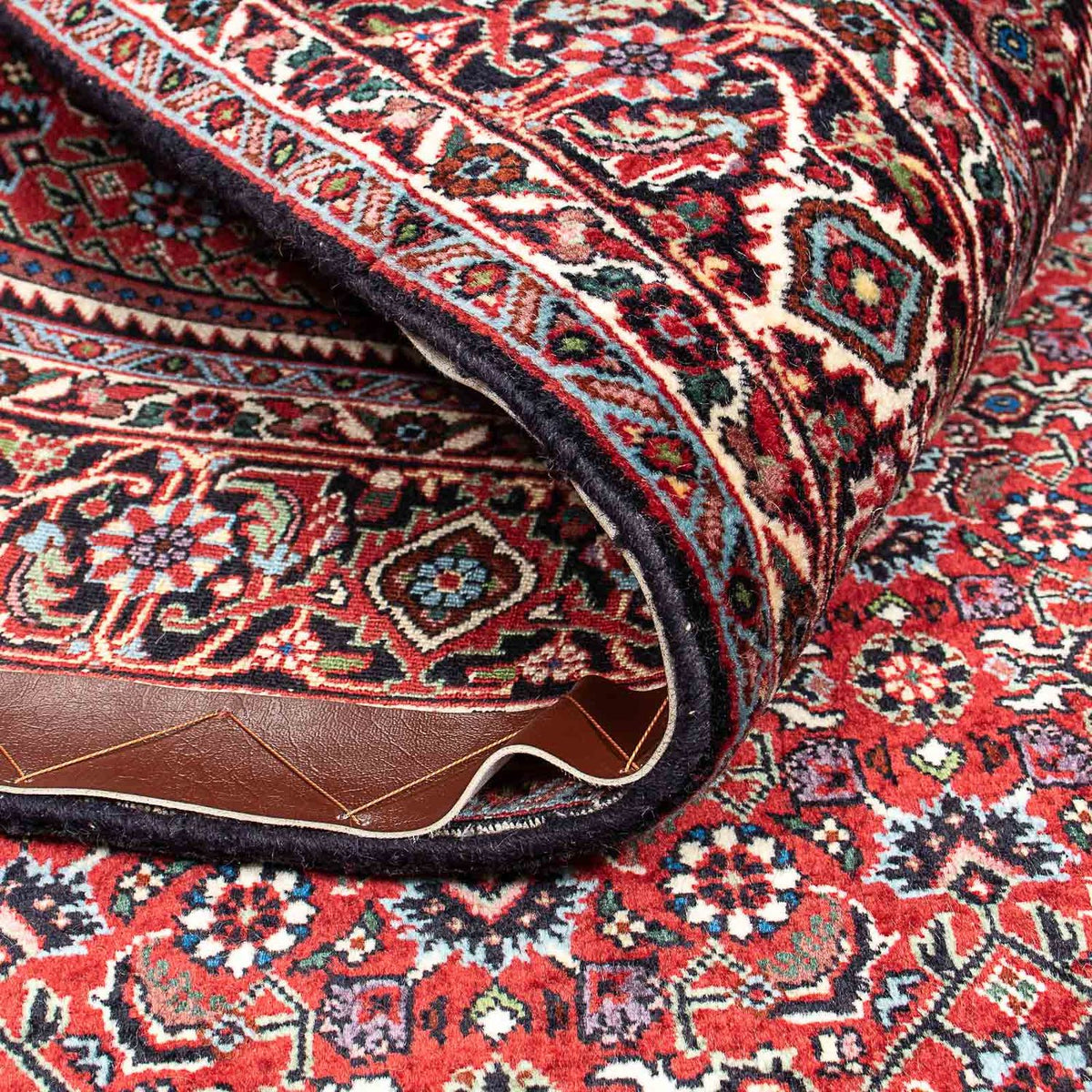 Alfombra persa - Bidjar - 212 x 133 cm - azul oscuro