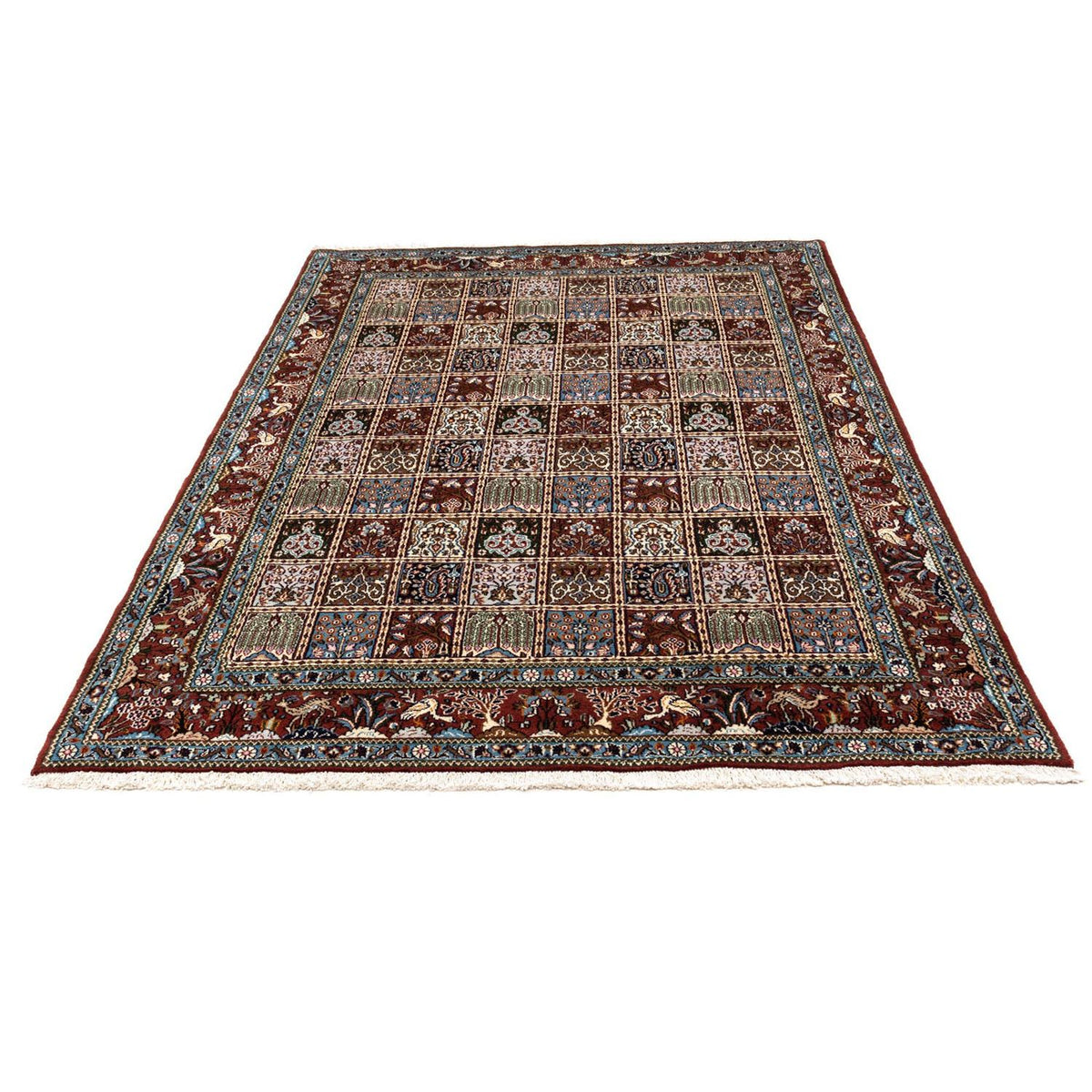 Alfombra persa - Clásica - 242 x 165 cm - rojo oscuro