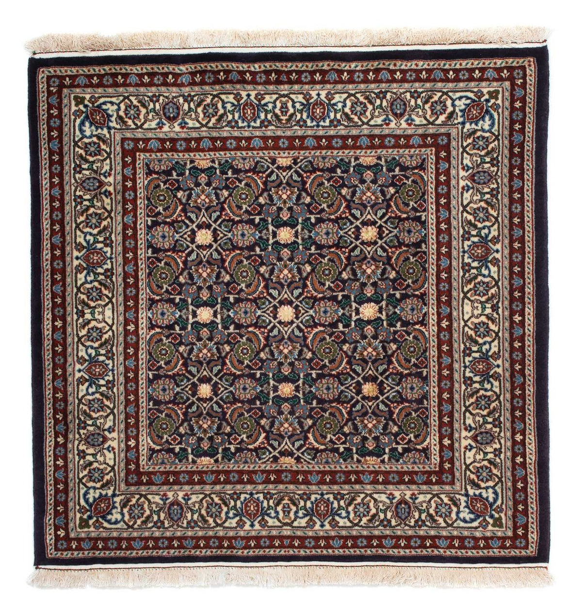Alfombra persa - Clásica cuadrado  - 104 x 101 cm - azul oscuro
