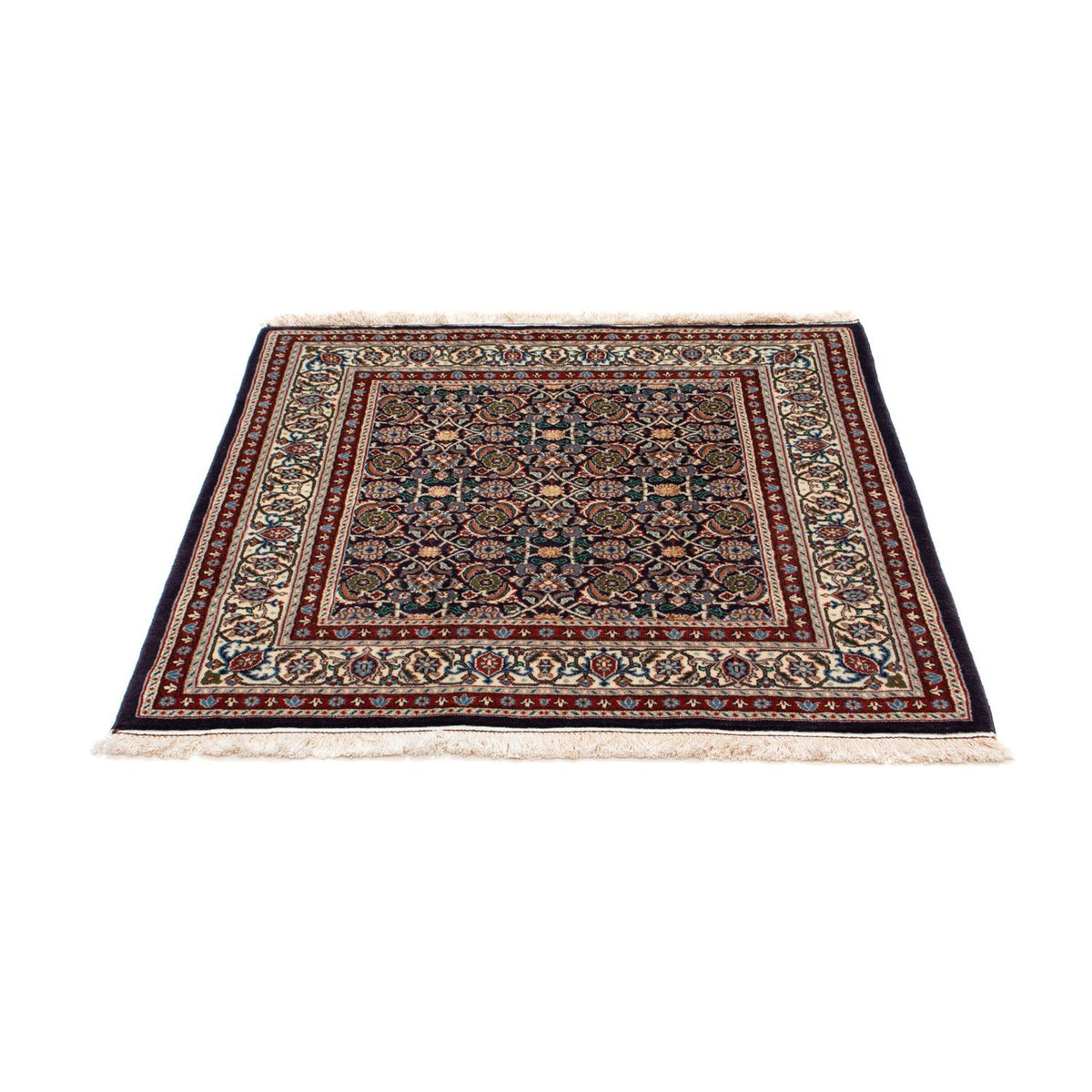 Alfombra persa - Clásica cuadrado  - 104 x 101 cm - azul oscuro