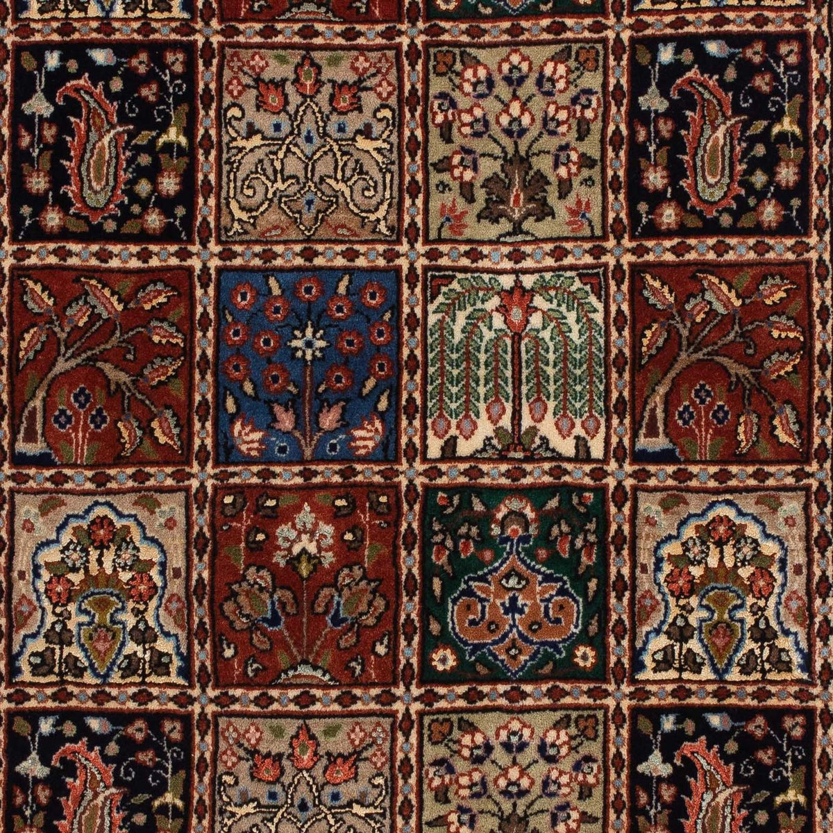 Alfombra persa - Clásica - 156 x 102 cm - rojo oscuro