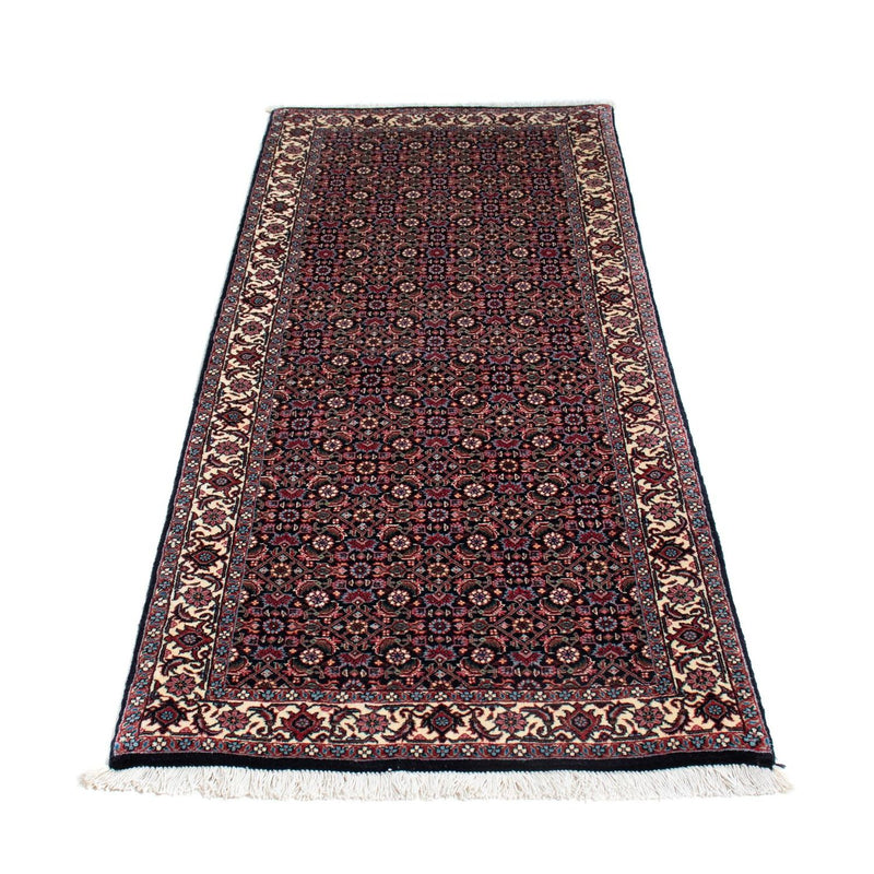 Alfombra de pasillo Alfombra persa - Bidjar - 194 x 72 cm - azul oscuro