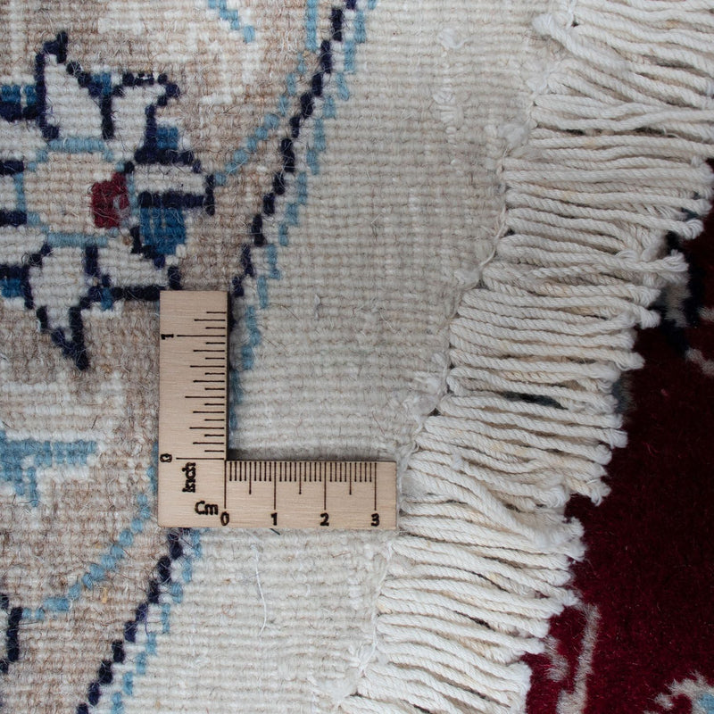 Alfombra persa - Nain redondo  - 300 x 300 cm - rojo oscuro