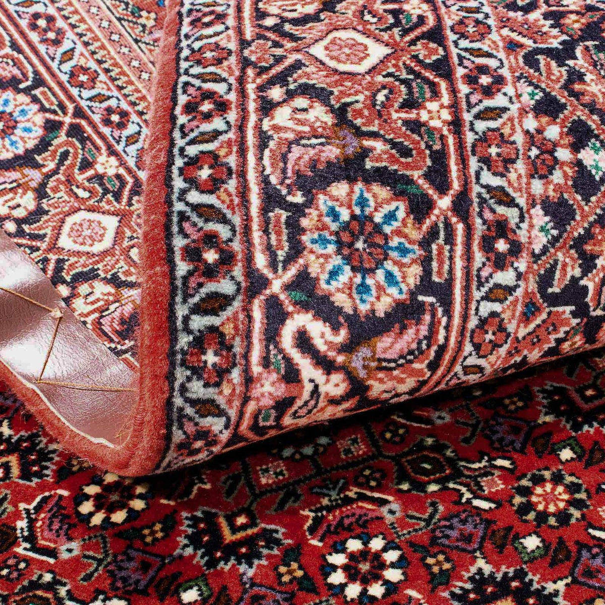 Alfombra persa - Bidjar - 181 x 108 cm - rojo