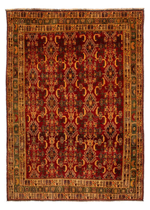 Alfombra persa - Nómada - 288 x 200 cm - rojo oscuro
