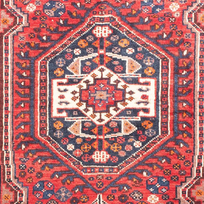 Alfombra persa - Nómada - 161 x 110 cm - rojo oscuro