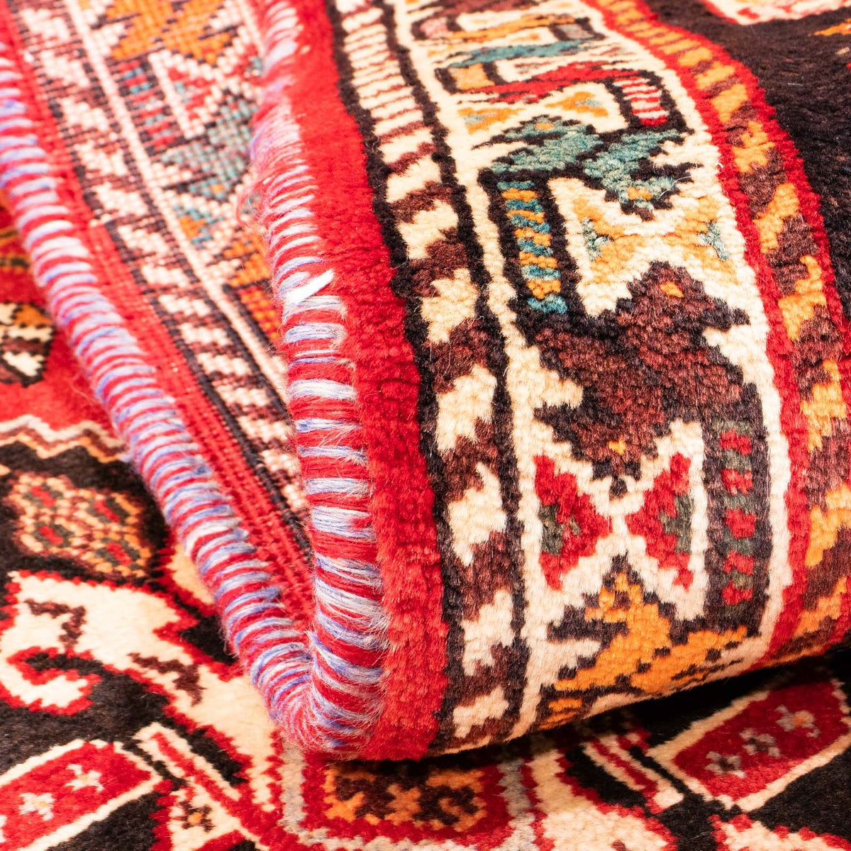 Alfombra persa - Nómada - 167 x 115 cm - rojo oscuro