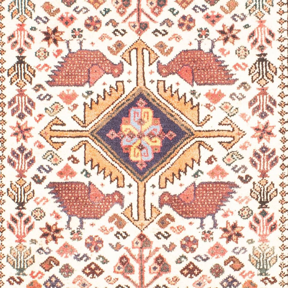 Alfombra persa - Nómada - 162 x 107 cm - beige